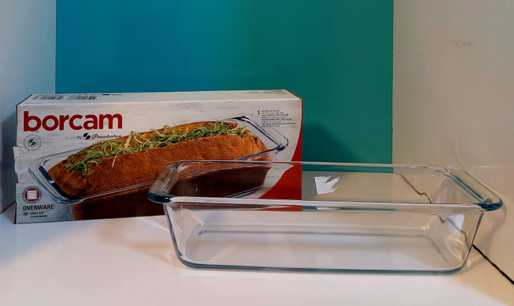 ظرف ترک پیرکس مستطیلی مخصوص فر و مایکروویو بورجام (Borcam) دستهدار