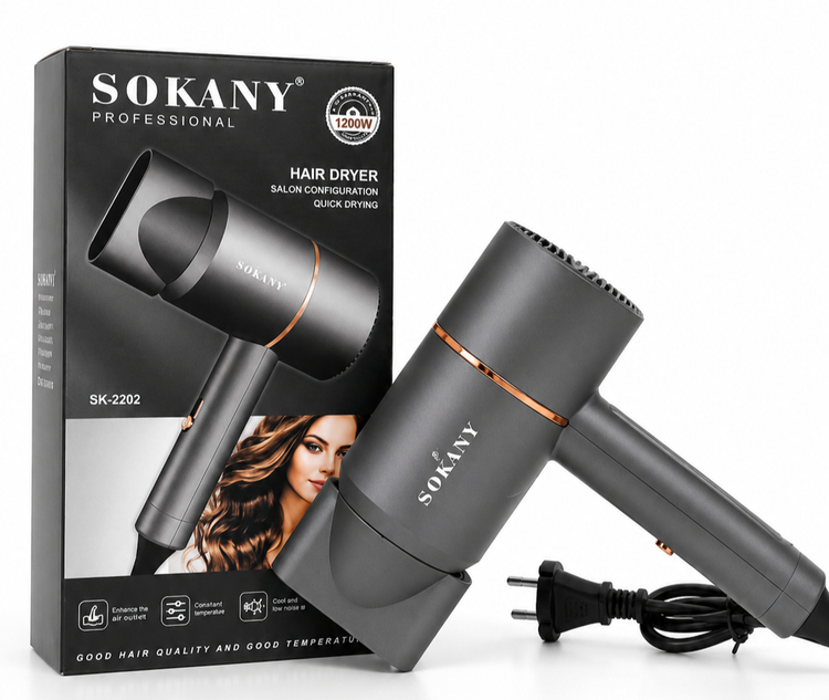 سشوار مسافرتی حرفهای سوکانی مدل SK-2202 | توان 1200 وات